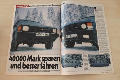 Auto bild 1991 land rover - bild, 05/1991